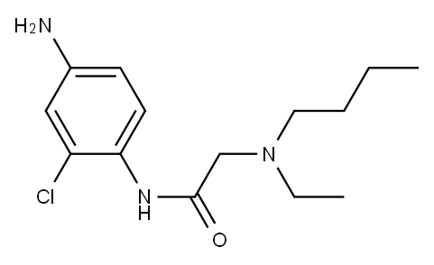 N-(4-amino-2-chlorophenyl)-2-[butyl(ethyl)amino]acetamide Structure