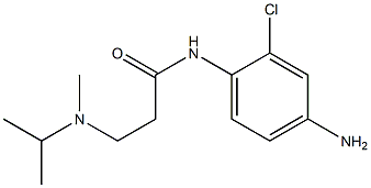 N-(4-amino-2-chlorophenyl)-3-[isopropyl(methyl)amino]propanamide Struktur