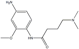 N-(4-amino-2-methoxyphenyl)-4-(dimethylamino)butanamide Struktur