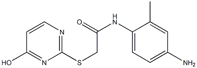 N-(4-amino-2-methylphenyl)-2-[(4-hydroxypyrimidin-2-yl)sulfanyl]acetamide|