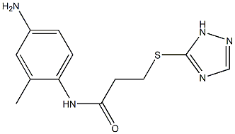 N-(4-amino-2-methylphenyl)-3-(1H-1,2,4-triazol-5-ylsulfanyl)propanamide