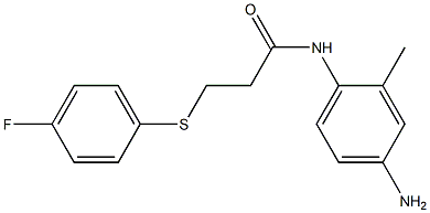 N-(4-amino-2-methylphenyl)-3-[(4-fluorophenyl)sulfanyl]propanamide Structure