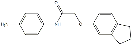N-(4-aminophenyl)-2-(2,3-dihydro-1H-inden-5-yloxy)acetamide Structure