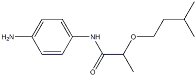 N-(4-aminophenyl)-2-(3-methylbutoxy)propanamide 结构式