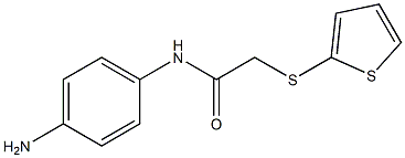 N-(4-aminophenyl)-2-(thiophen-2-ylsulfanyl)acetamide Structure