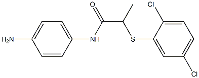 N-(4-aminophenyl)-2-[(2,5-dichlorophenyl)sulfanyl]propanamide|