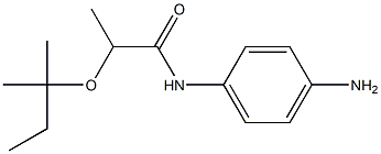 N-(4-aminophenyl)-2-[(2-methylbutan-2-yl)oxy]propanamide Struktur