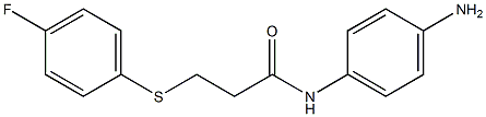 N-(4-aminophenyl)-3-[(4-fluorophenyl)sulfanyl]propanamide 结构式