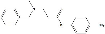 N-(4-aminophenyl)-3-[benzyl(methyl)amino]propanamide Structure