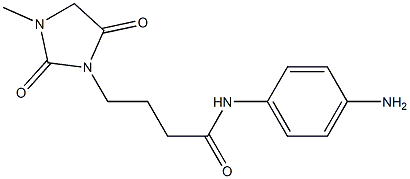 N-(4-aminophenyl)-4-(3-methyl-2,5-dioxoimidazolidin-1-yl)butanamide Structure