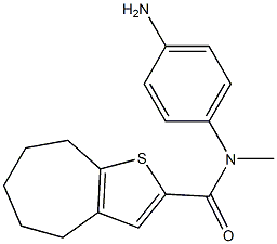 N-(4-aminophenyl)-N-methyl-4H,5H,6H,7H,8H-cyclohepta[b]thiophene-2-carboxamide