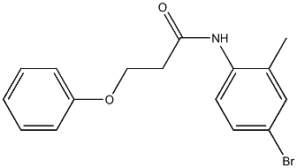 N-(4-bromo-2-methylphenyl)-3-phenoxypropanamide Structure