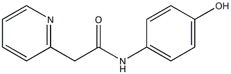 N-(4-hydroxyphenyl)-2-(pyridin-2-yl)acetamide Struktur