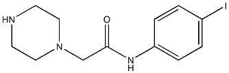 N-(4-iodophenyl)-2-(piperazin-1-yl)acetamide,,结构式