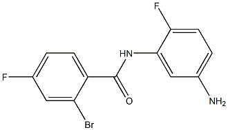 N-(5-amino-2-fluorophenyl)-2-bromo-4-fluorobenzamide Structure