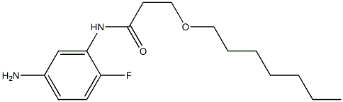 N-(5-amino-2-fluorophenyl)-3-(heptyloxy)propanamide Structure