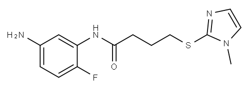 N-(5-amino-2-fluorophenyl)-4-[(1-methyl-1H-imidazol-2-yl)sulfanyl]butanamide