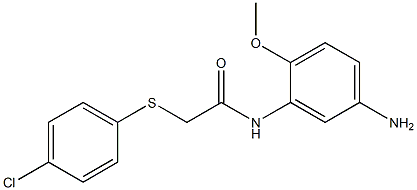 N-(5-amino-2-methoxyphenyl)-2-[(4-chlorophenyl)sulfanyl]acetamide Structure