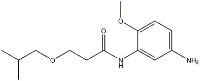N-(5-amino-2-methoxyphenyl)-3-(2-methylpropoxy)propanamide Structure