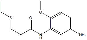 N-(5-amino-2-methoxyphenyl)-3-(ethylsulfanyl)propanamide Structure