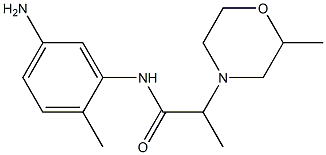 N-(5-amino-2-methylphenyl)-2-(2-methylmorpholin-4-yl)propanamide|