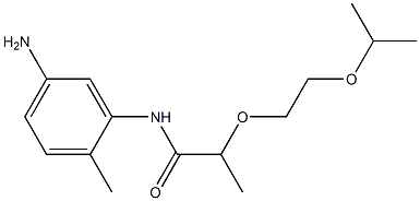 N-(5-amino-2-methylphenyl)-2-[2-(propan-2-yloxy)ethoxy]propanamide Structure