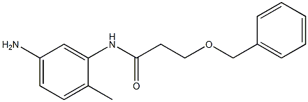 N-(5-amino-2-methylphenyl)-3-(benzyloxy)propanamide Structure