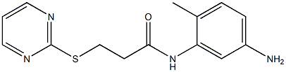 N-(5-amino-2-methylphenyl)-3-(pyrimidin-2-ylsulfanyl)propanamide