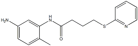 N-(5-amino-2-methylphenyl)-4-(pyridin-2-ylsulfanyl)butanamide
