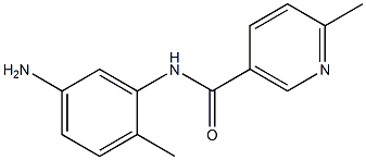 N-(5-amino-2-methylphenyl)-6-methylnicotinamide Struktur
