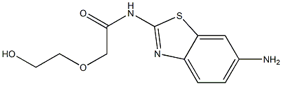  N-(6-amino-1,3-benzothiazol-2-yl)-2-(2-hydroxyethoxy)acetamide
