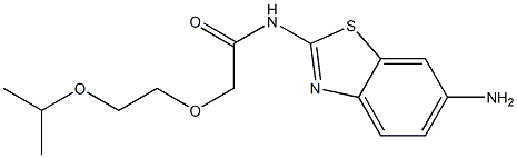 N-(6-amino-1,3-benzothiazol-2-yl)-2-[2-(propan-2-yloxy)ethoxy]acetamide