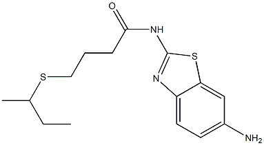 N-(6-amino-1,3-benzothiazol-2-yl)-4-(butan-2-ylsulfanyl)butanamide