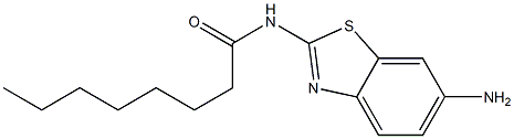 N-(6-amino-1,3-benzothiazol-2-yl)octanamide Structure