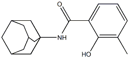 N-(adamantan-1-yl)-2-hydroxy-3-methylbenzamide Structure