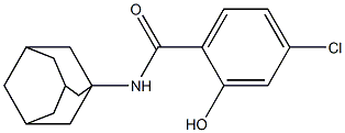 N-(adamantan-1-yl)-4-chloro-2-hydroxybenzamide Struktur