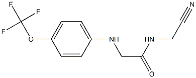 N-(cyanomethyl)-2-{[4-(trifluoromethoxy)phenyl]amino}acetamide Structure