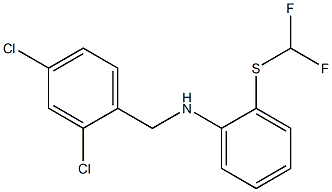 N-[(2,4-dichlorophenyl)methyl]-2-[(difluoromethyl)sulfanyl]aniline