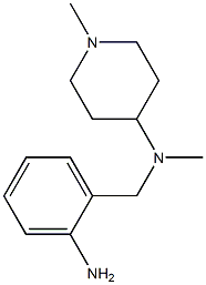 N-[(2-aminophenyl)methyl]-N,1-dimethylpiperidin-4-amine