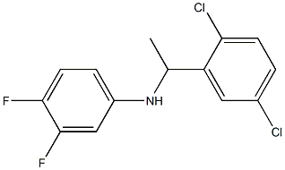 N-[1-(2,5-dichlorophenyl)ethyl]-3,4-difluoroaniline,,结构式