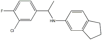 N-[1-(3-chloro-4-fluorophenyl)ethyl]-2,3-dihydro-1H-inden-5-amine