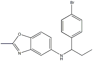 N-[1-(4-bromophenyl)propyl]-2-methyl-1,3-benzoxazol-5-amine