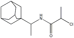 N-[1-(adamantan-1-yl)ethyl]-2-chloropropanamide Struktur