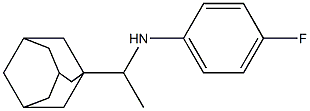 N-[1-(adamantan-1-yl)ethyl]-4-fluoroaniline Struktur