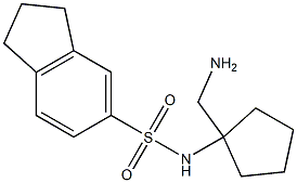 N-[1-(aminomethyl)cyclopentyl]-2,3-dihydro-1H-indene-5-sulfonamide