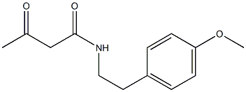 N-[2-(4-methoxyphenyl)ethyl]-3-oxobutanamide Structure