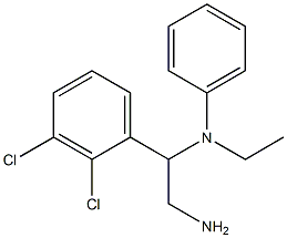 N-[2-amino-1-(2,3-dichlorophenyl)ethyl]-N-ethylaniline
