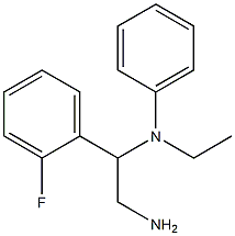N-[2-amino-1-(2-fluorophenyl)ethyl]-N-ethylaniline|