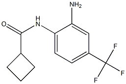 N-[2-amino-4-(trifluoromethyl)phenyl]cyclobutanecarboxamide Structure