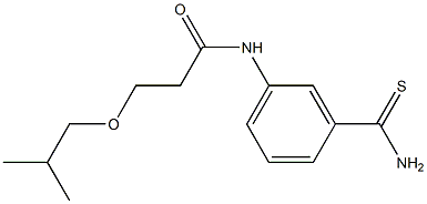 N-[3-(aminocarbonothioyl)phenyl]-3-isobutoxypropanamide